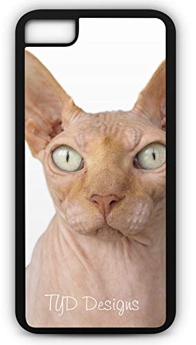 iPhone 6s Case Sphynx Cat Bald Hairless Hangover Kitten Feline Customizable by TYD Designs in Black Rubber