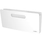LOUKIN Magnetic Wall File Holder, No Drilling Porte Document Mural Organizer for Whiteboard, Refrigerator, File Cabinets, Off