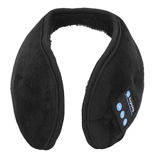 Bluetooth Music Earmuffs, Soft Cotton Bluetooth Winter Music Ear Muffs Wireless Headphones Womens and Mens Ear Warmers Earmuffs for Biking Running Walking Dog Hiking