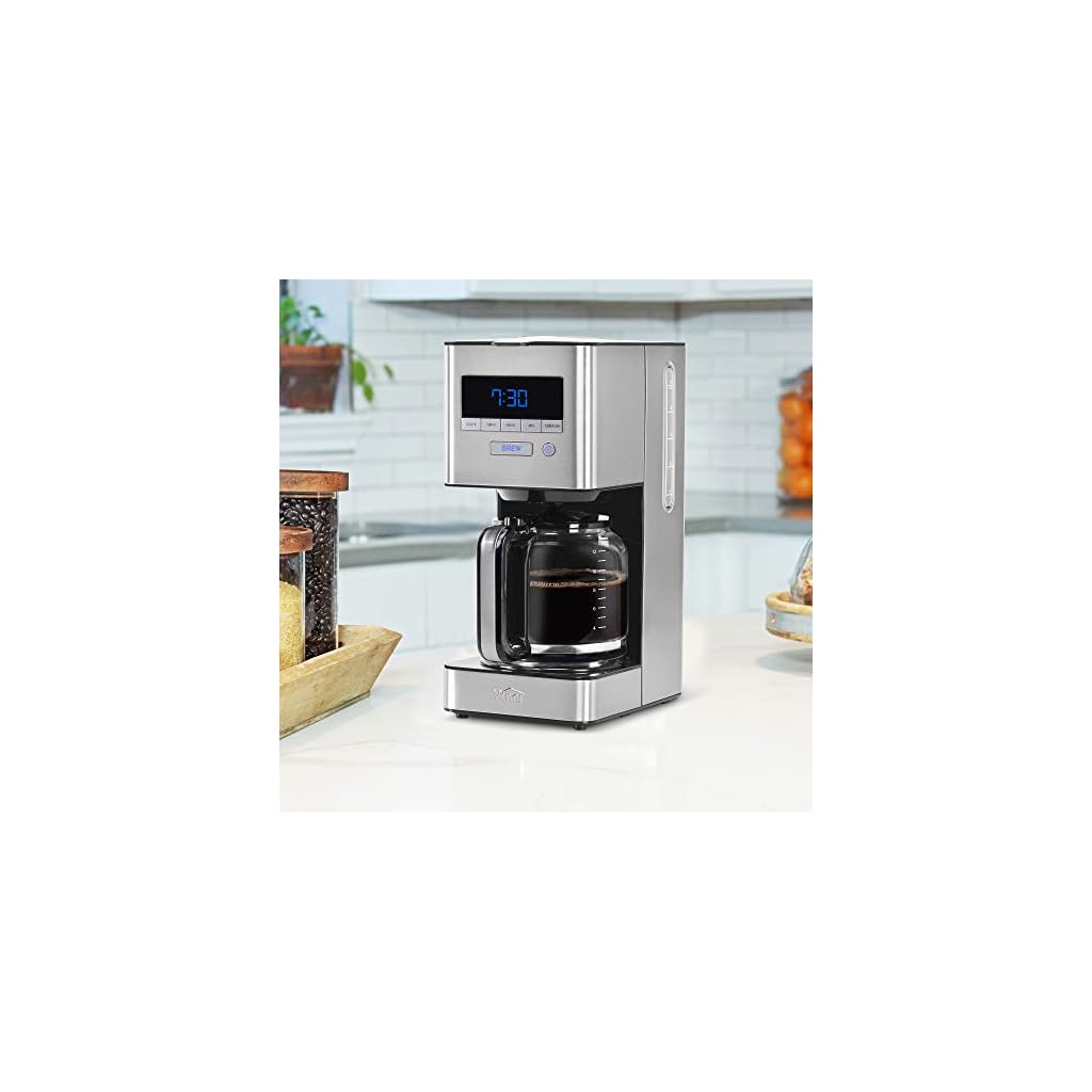 Vinci Auto Pour Over Drip Coffee Maker 12 Cup Programmable with Glass