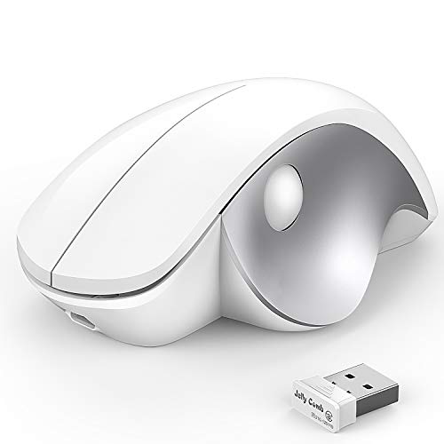 Bluetooth Mouse, Jelly Comb Rechargeable 2.4GHz Bluetooth Ergonomic