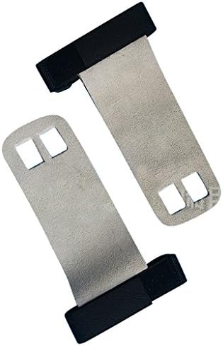 Gymnastic Hand Grips - 2 hole Leather Hand Grips for Crossfit,Weightlifting,WODs,Pullups and Swings