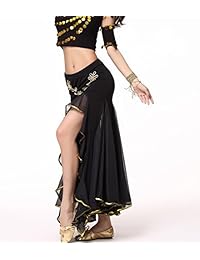 zltdream doble hendidura Danza del Vientre de la dama de la cadera paquete falda