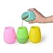 Silicone Wine Glasses Set of 4 - Unbreakable Outdoor Rubber Wine Glass,100% Silicone Dishwasher Safety - Camping Wine Glasses for Travel Party Poo Cups for Travel Camping Pool Picnic/ 12 oz by Kindga