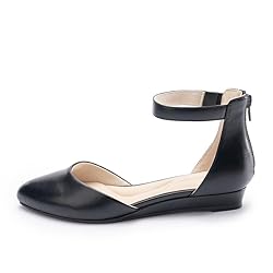 Cusolemore Women's Closed Toe Flat Shoes with Ankle