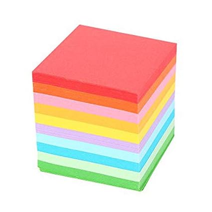520 Pcs 10 Colors Origami Paper Square Folding Paper Colorful Double Sided Origami Paper Card Making Diy Craft 5x5 Cm