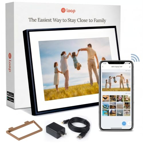 Loop WiFi Digital Picture Frame 10 Inch Touch