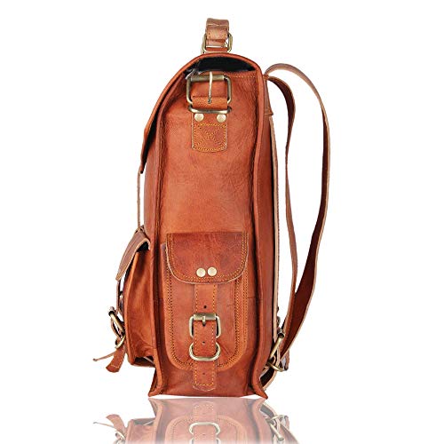 leather native retro rucksack