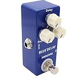 MOSKY Analog Delay Guitar Effect Pedal True Bypass Deep Blue Delay Mini Size Effects Pedal for Eletric Guitar Musical Instrument