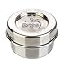 LunchBots Tiny Dips Condiment Containers - Set of 3 - Perfect Portion Cups - Spill Proof Lunch Box Sauce Container with Lid - Food Grade Stainless Steel - 1.5oz - Dishwasher Safe - Stainless Lids