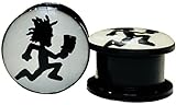 Hatchet Man Screw-on Gauges/plugs Acrylic (1 Pair) Different Sizes Available (00g (9.5mm))