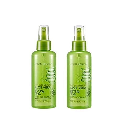 NATURE REPUBLIC Soothing & Moisture Aloe Vera 92% Soothing Gel Mist 150ml x 2Ea/Korea Cosmetics