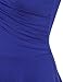 Lotusmile Elegant Dresses, Womens Casual Dress A Line Cap Sleeve V Neck Small Blue