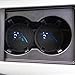 2 Pack 2.75 inch for Carolina Panthers Car Interior Accessories Anti Slip Cup Mat for All Vehicles (Carolina Panthers)