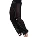 YiZYiF Men's Mesh Long Pants Bottoms Underwear Casual Wear Homewear Gym Trousers Black X-Large