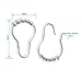 Pingispower Shower Curtain Hooks, Premium Stainless Steel 304 Shower Curtain Rings Rust Proof Chrome for Bathroom Shower Rod, Set of 12PCS