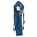 STRONGBACK Elite Folding Camping Lawn Lounge Chair Heavy Duty Camp Outdoor Seat with Lumbar Support and Portable Carry Bag - Navy/Grey