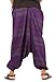 THS Mens Baggy Yoga Hippie Boho Aladdin Alibaba Harem Pants One Size Handmade (Purple - Style I)
