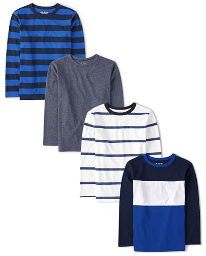 The Children's Place Boys Long Sleeve Knit Shirts 4-Pack