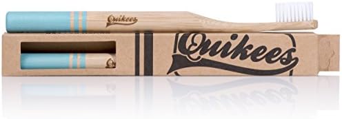 Eco Friendly Natural Bamboo Toothbrush: Organic Wood Toothbrushes with Medium BPA Free Nylon Bristles - Adult Size Wooden Handle Toothbrush - Recyclable &amp; Compostable - Ideal for Travel - Blue