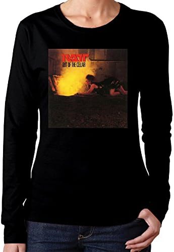 Anch Women's Ratt - Out Of The Cellar (1984) Black Long Sleeve Crew Necktee Shirts