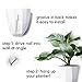Melamine Wall Planters, White, Set of 3thumb 3