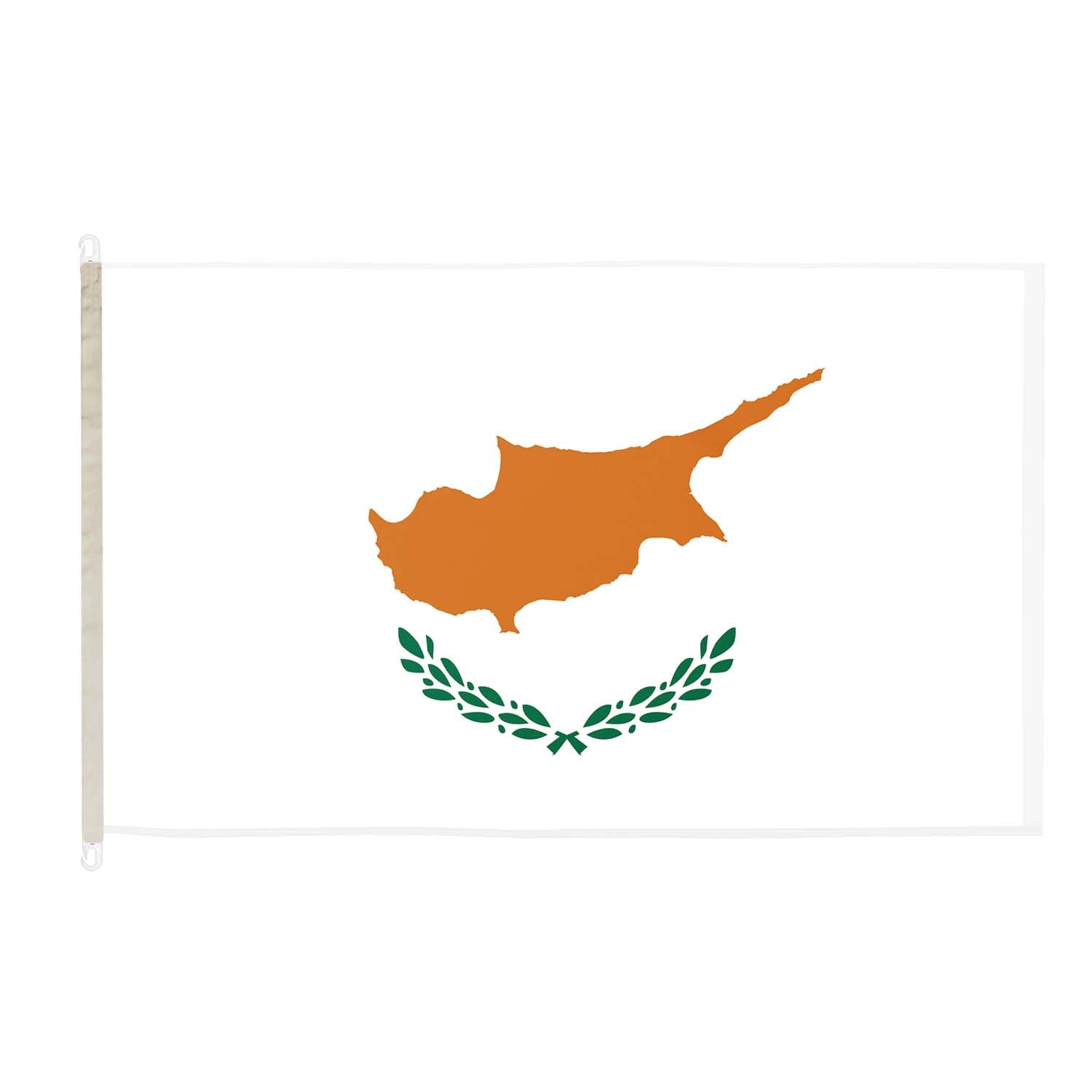 Cyprus DuraFlag with Clips 5ft x 3ft Premium Quality Flag 150cm x 90cm