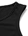 SweatyRocks Women's Casual Sleeveless Round Neck Workout Crop Tank Top Shirts Sun Black M