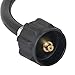 STYDDI 12 Inch RV Propane Hose Connector with 1/4 Inch Male Inverted Flare for Auto-Changeover Two-Stage Regulator, 2 Pack