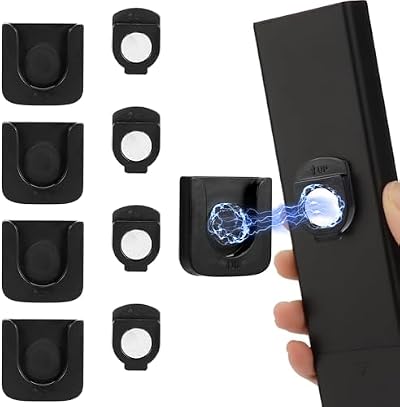 OUZHOU Wall Mounted Remote Control Holder, 5PCS Magnetic Organizers