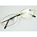 SODIAL(R) Gold Tone Metal Frame Presbyopic Reading Glasses +6.00