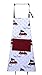 AMOUR INFINI Cotton Womens Apron for Kitchen, Grilling, Baking with Pockets & Adjustable Strap Washable, Reusable Spring Apron (27.5 x 33 Inches)