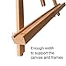 conda 31-1/2 inch A-Frame Easel, Adjustable Beechwood Tripod Display Stand, Holds Up to 27