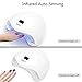UV LED Nail Lamp,Nail Dryer LED UV Nail Light for Gels Polishes with Sensor 6 Timer SJXING 48W/24W SUN5