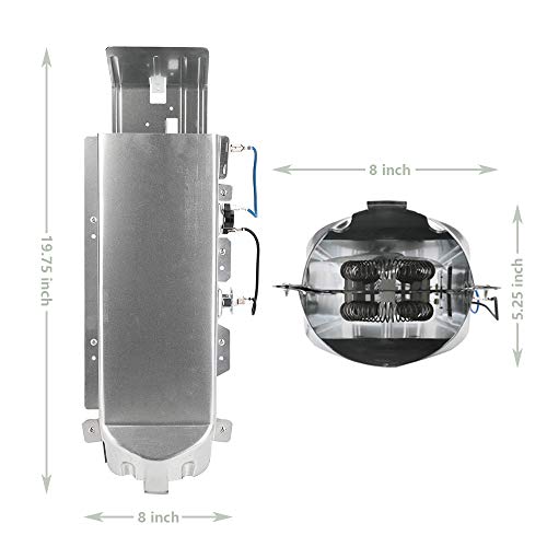 KONDUONE DC97-14486A Dryer Heating Element Assembly Replacement for Samsung Includes DC47-00019A Element, DC47-00018A Thermostats DC96-00887A Thermal Fuse Replace DC97-08891A DC9714486A DC97-14486D