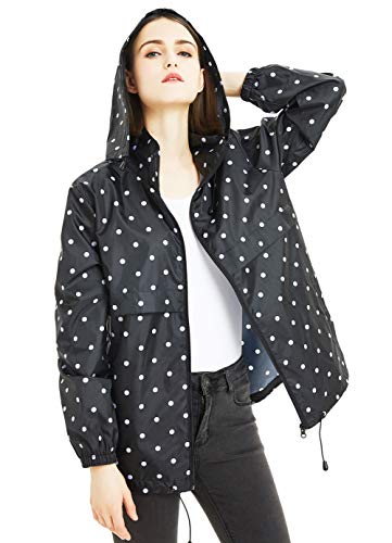 polka dot waterproof jacket