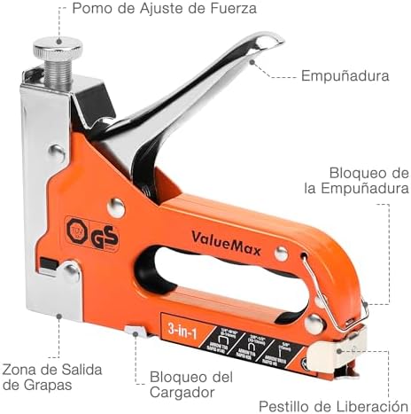 Grapadora Manual 3 en 1 con 3000 Grapas