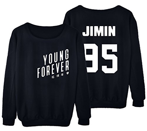 BTS Sweater Young Forever Same Sweatshirt Jin Jimin Suga Jacket Pullover  XXL Black