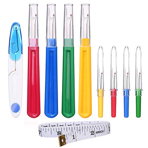 Elisel 10 PCS Assorted Color Sewing Seam Rippers and Sewing Thread