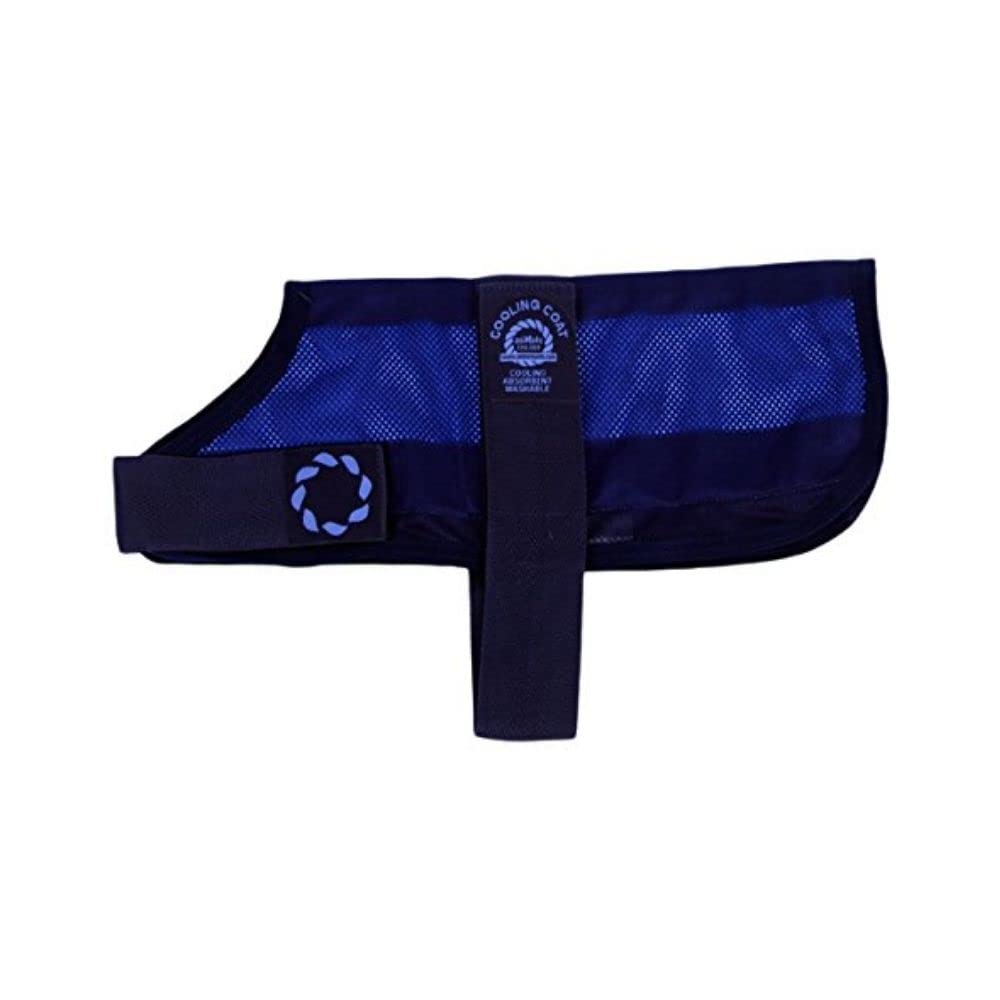DoggieCool Cooling Dog Coat and Bag, X-Small, 8-Inch, Navy