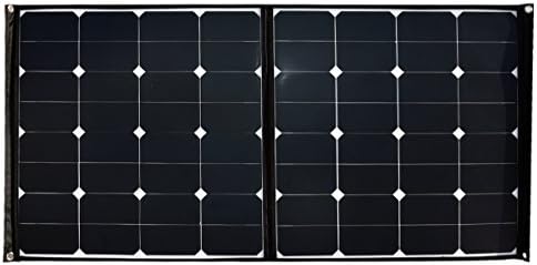 SolarOak 100W Foldable Solar Panel with Portable Solar Charger Outdoor Water Resistant SunPower Mono-Crystalline Battery Charger for iPhone,iPad,iPod Samsung,Camera,All Cellphone and Electronic Device