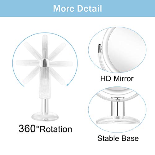 image for KEDSUM 1X & 10X Double Sided Magnified Makeup Mirror, Magnifying Vanit