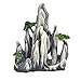 HenryDong Chinese Ink Wash Painting Aquarium Mountain View Stone Ornament, Fish Tank Décor White Rock, Resin Decorations Ornaments 7″thumb 1