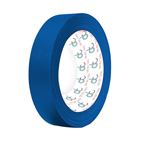 Devek Premium Spike Tape Matte Cloth With Rubber Adhesive 12.5 Mil Thick 1/2 Inch x 10 Yards Electric Blue