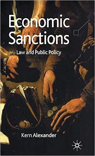 Economic Sanctions: Law and Public Policy Economic Sanctions: Law and Public Policy