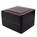 Watch Box Single Slot Watch Case PU Leather Watch Box Organizer for Men Women Travel Jewelry Storage Case Organizer Black