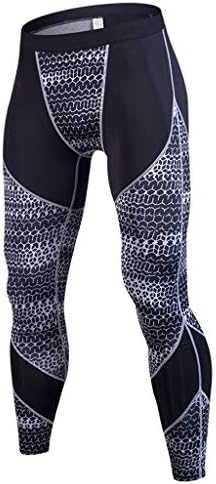 OWMEOT Compression Cool Dry Sports Tights Pants Running Leggings Yoga Rashguard Men