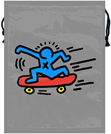 収納ポーチ 巾着袋 防塵 小物入れ ラッピング袋 キース ヘリング ジュエリーポーチ シューズポーチ 旅行 靴入れ 信玄袋 お求めやすく価格改定 保存袋 シューズサック 多機能 アクセサリー きんちゃく袋 アウトドア プレゼント用 30cm 引きひも袋 40cm