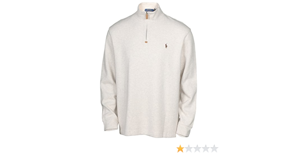 Polo Ralph Lauren - Sudadera de algodón con media cremallera para hombre  (color crema, XL) : Ropa, Zapatos y Joyería - Amazon.com