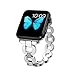 Lwsengme Compatible with Apple Watch Band 42/44mm, Women Girly Stainless Steel Bling Bracelet Compatible with 42mmiWatch Series 4,Series 3,Series 2,Series 1